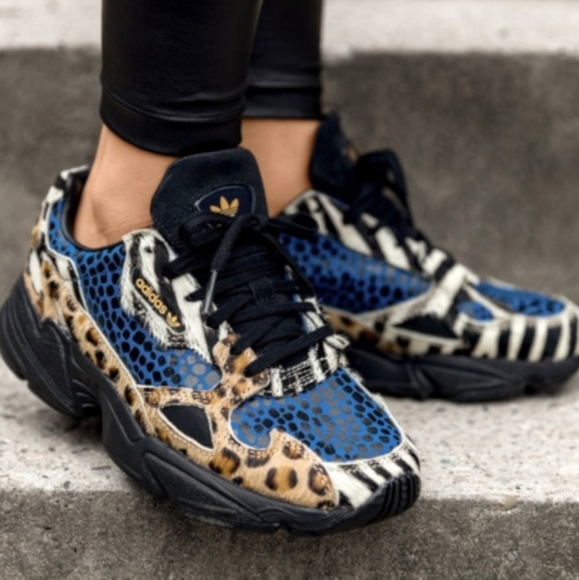 adidas falcon w leopard